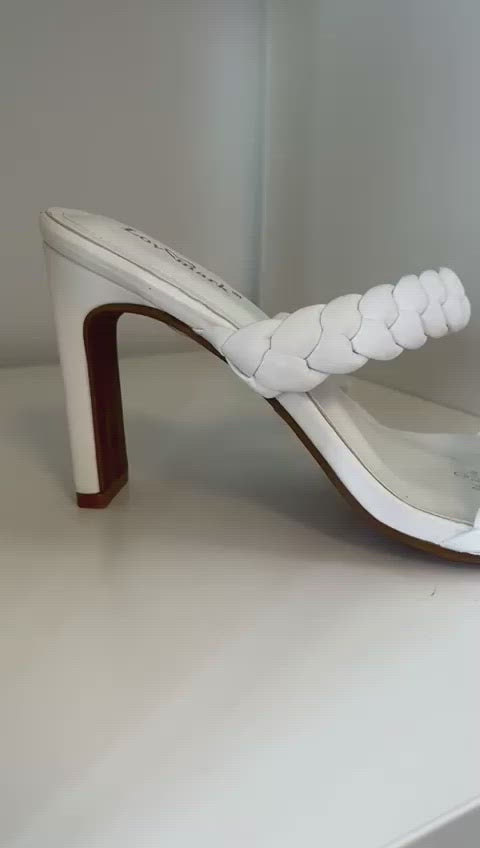 white dress sandals
